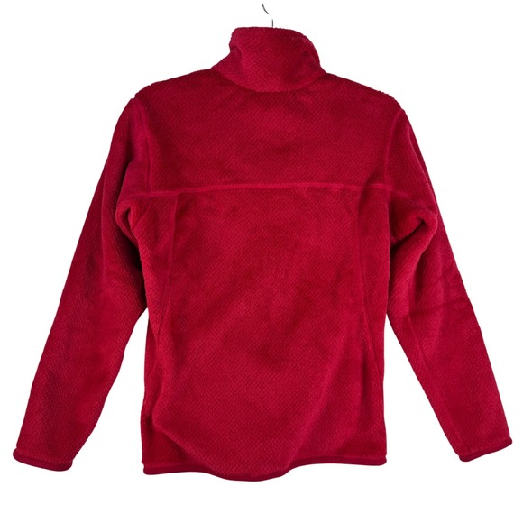 Patagonia Womens Re-Tool Snap-T Fleece Pullover Red Polartec Jacket Medium 25442 - Picture 5 of 6